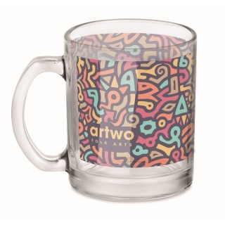 Taza de cristal personalizada